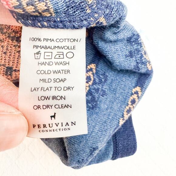 Peruvian Connection Guatemalan Huipil Folkloric Short Sleeve Top Size L MINT - Picture 5 of 7